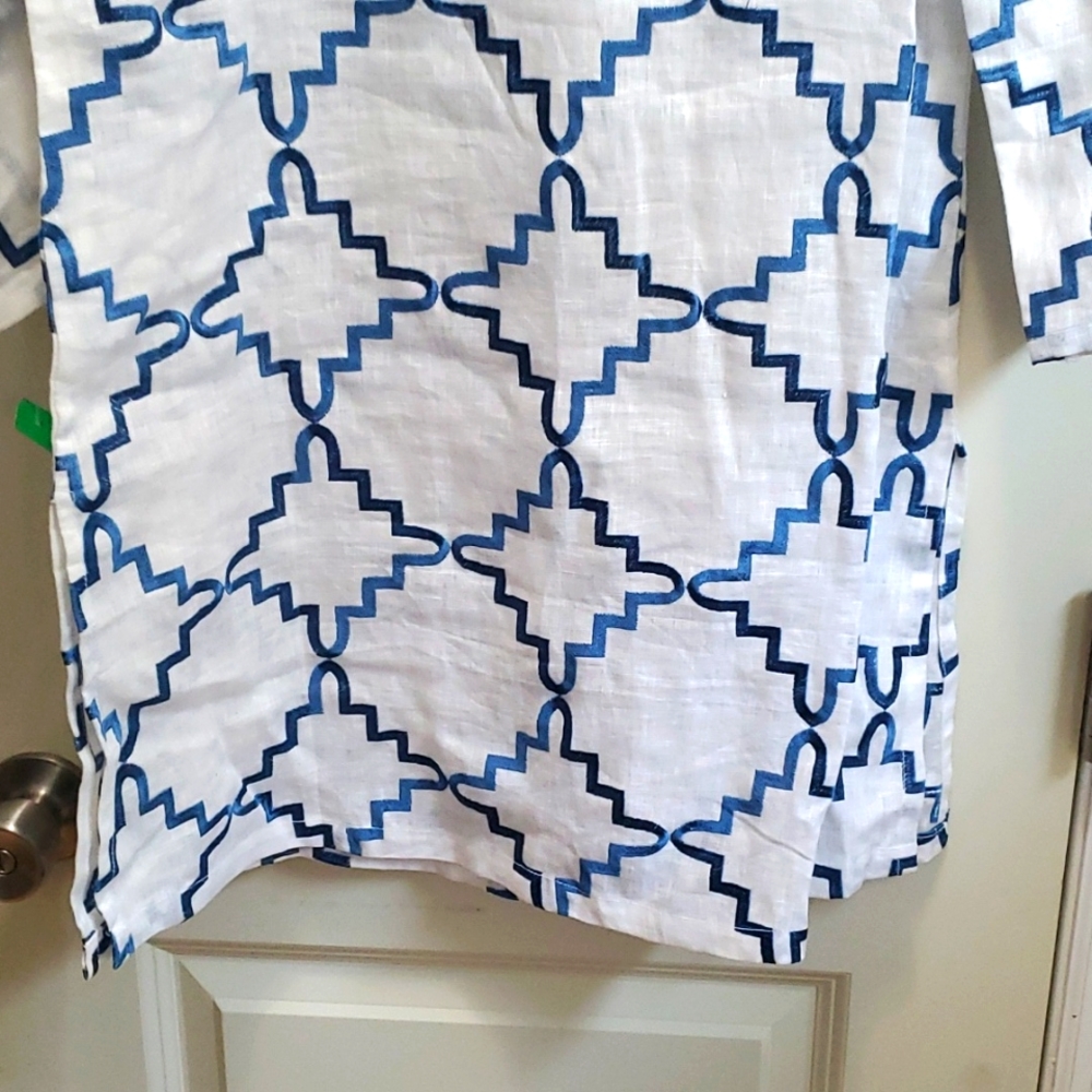 Embroidered Linen Tunic - Picture 5 of 6